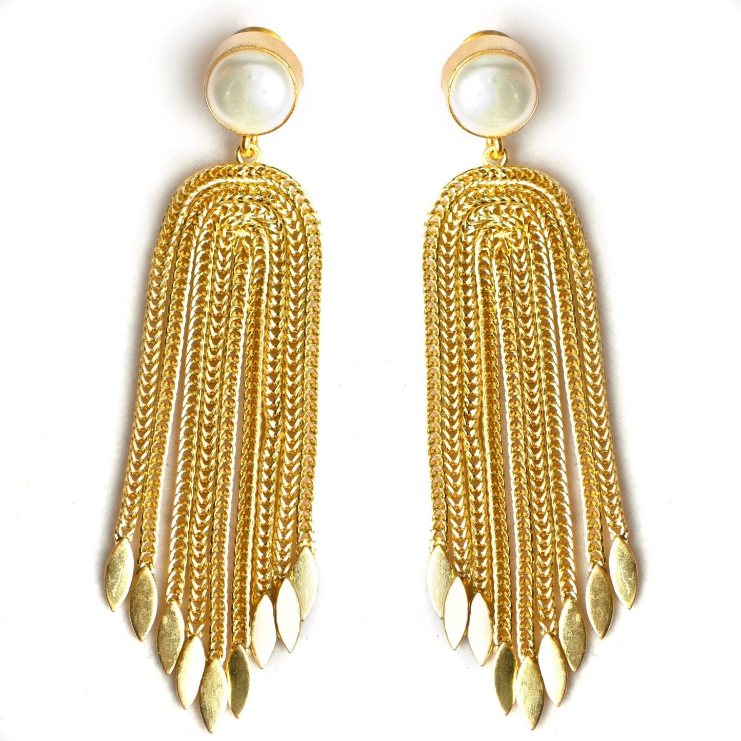 Alexis (Freshwater Pearl Collar) Statement Earrings