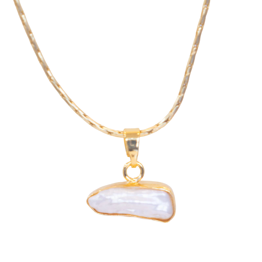 Vikki Pendant & 18 Inch Chain (Baroque Pearl Collar)