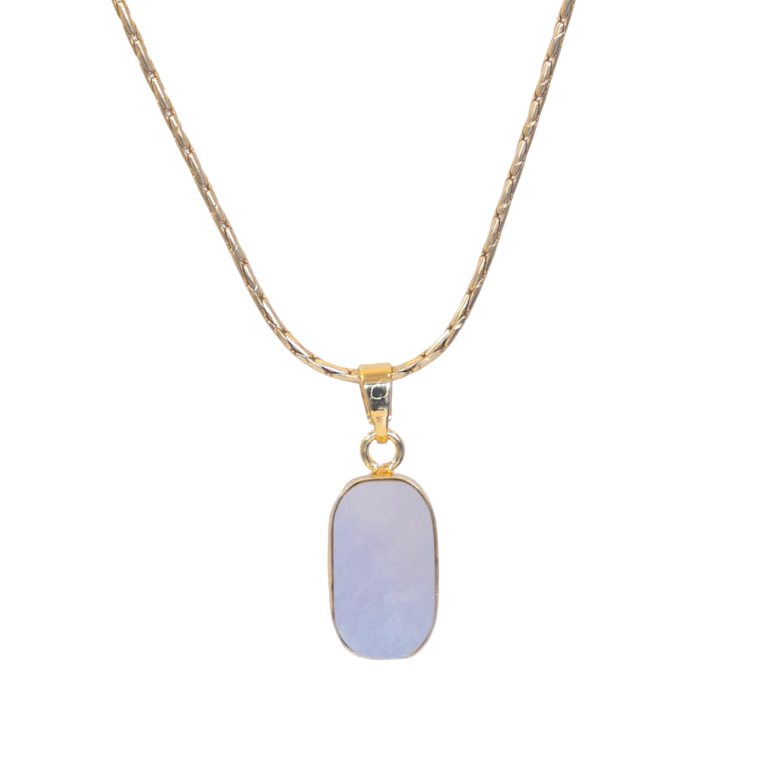Vinni Pendant & 18 Inch Chain (Mother of Pearl Collar)