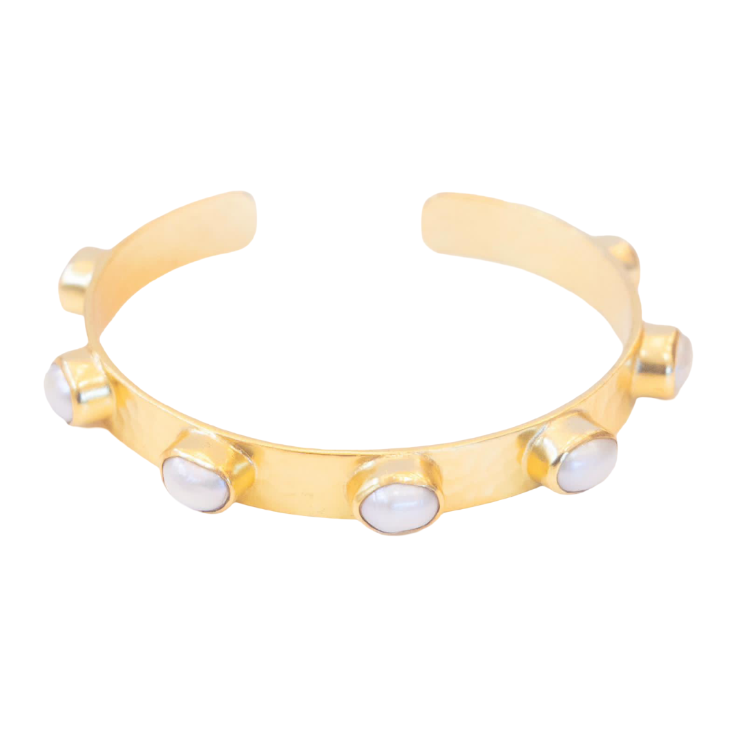 Rena Fixed Cuff (Freshwater Pearl)
