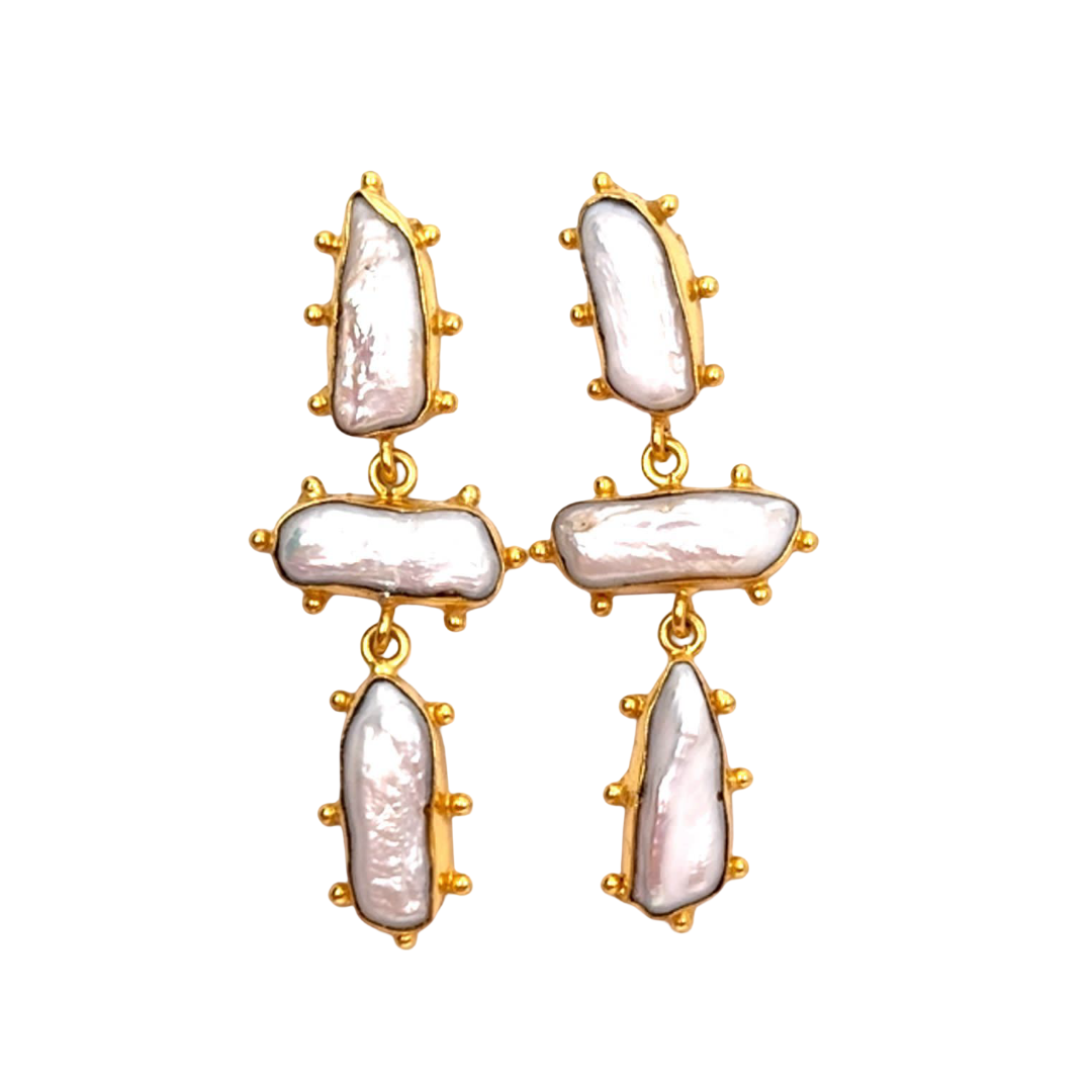 Meghan (Pearl) Statement Earrings