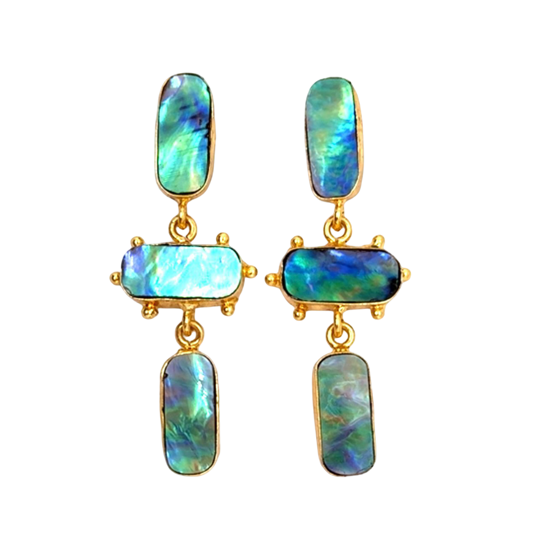 Kate (Abalone Shell) Statement Earrings
