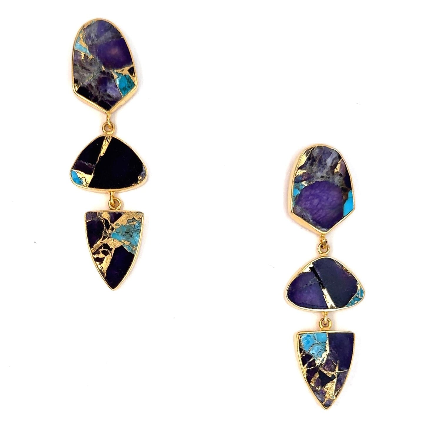 Mojave (Sapphire Blue) Statement Earrings