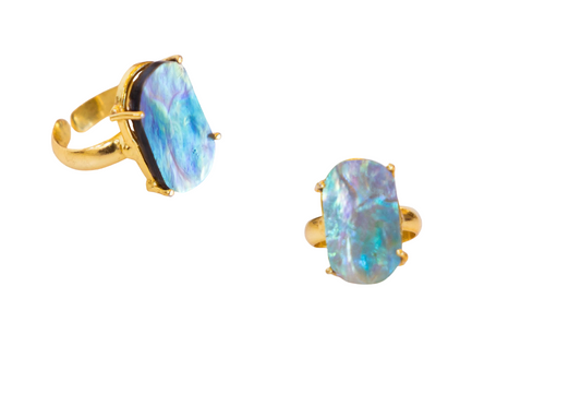 Single Abalone Shell Large Ring (Claw)