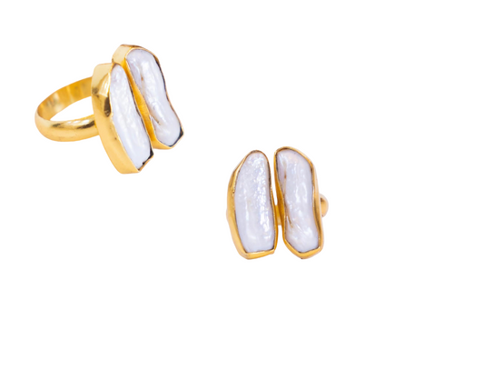 Double Pearl Ring (Collar)