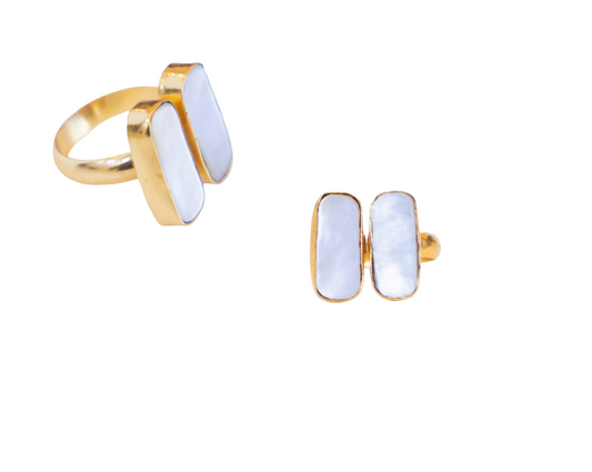 Double Mother of Pearl Ring (Collar)