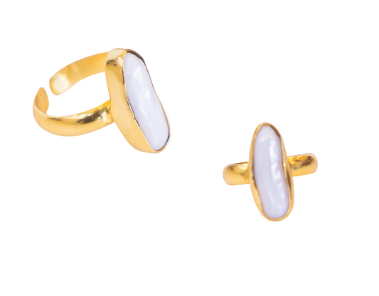 Single Baroque Pearl Ring (Collar)