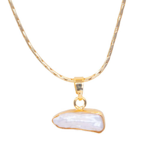 Vikki Pendant & 18 Inch Chain (Baroque Pearl Collar)