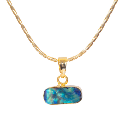 Vikki Pendant & 18 Inch Chain (Abalone Shell Collar)