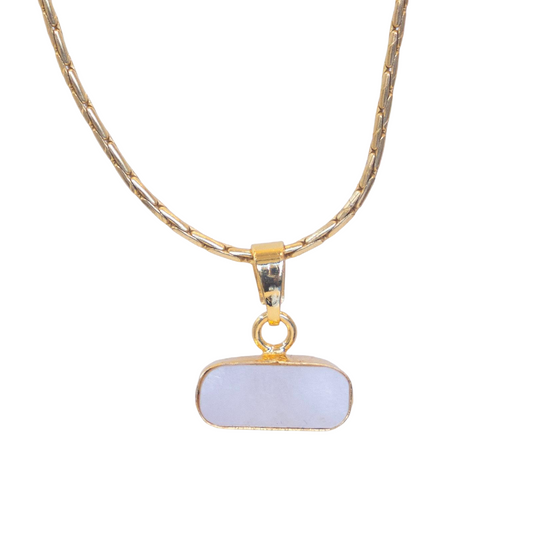 Vikki Pendant & 18 Inch Chain (Mother of Pearl Collar)