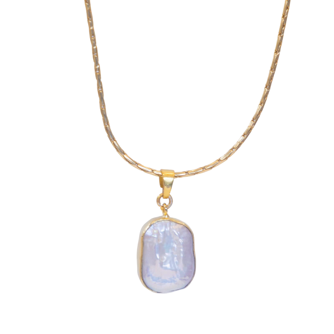 Vinni Pendant & 18 Inch Chain (Baroque Pearl Collar)