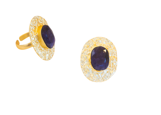 Vida Beaten Ring (Sapphire)