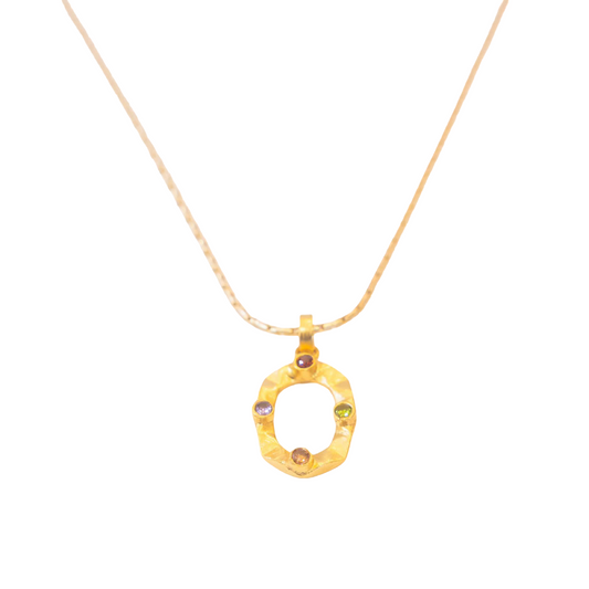 Sasha 24 Inches Necklace with Pendant (Hydro Quartz)