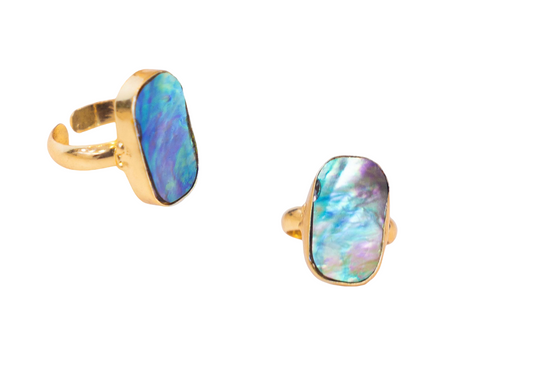 Single Abalone Shell Large Ring (Collar)
