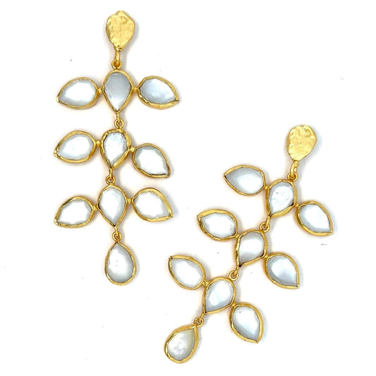 Sonja (Mother of Pearl) Statement Earrings