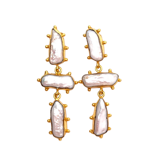 Meghan (Pearl) Statement Earrings