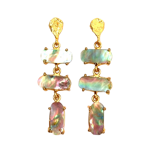 Dianna (Abalone Shell Claw) Statement Earrings