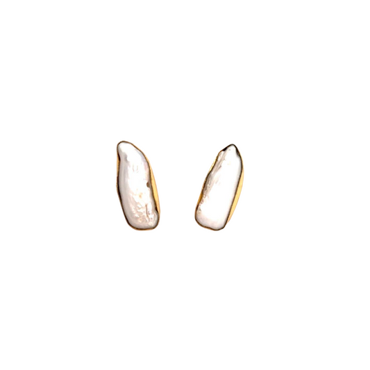 Charlotte - 1 Tier (Baroque Pearl) Statement Earrings