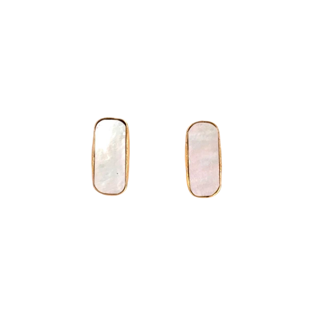 Charlotte - 1 Tier (Mother of Pearl) Statement Earrings