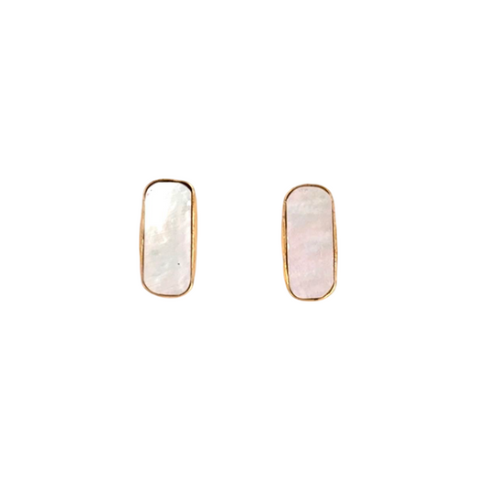 Charlotte - 1 Tier (Mother of Pearl) Statement Earrings