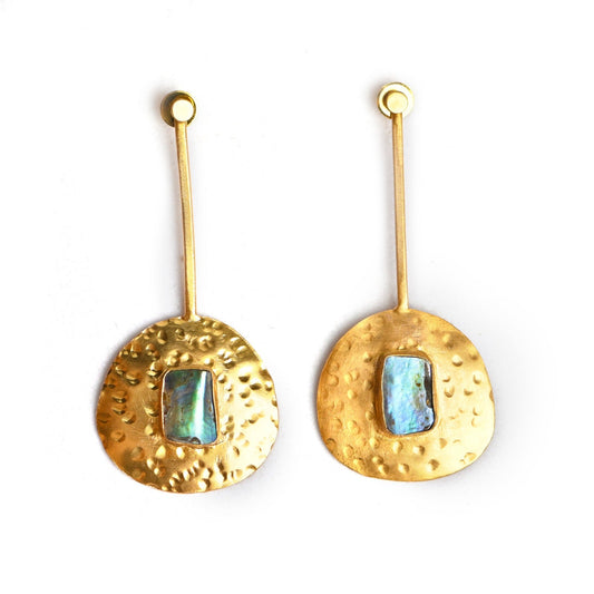 Tiva (Abalone Shell) Statement Earrings