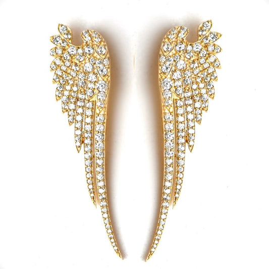 Angelica (White CZ) Statement Earrings