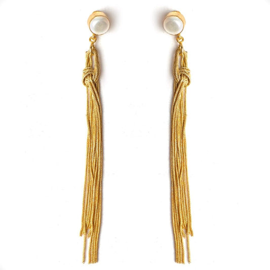 Diva Pearl (Freshwater Pearl Collar) Statement Earrings