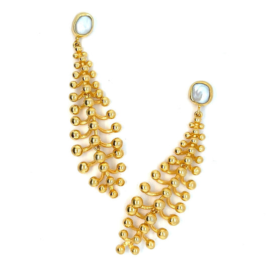 Neve (Kesha Pearl) Statement Earrings