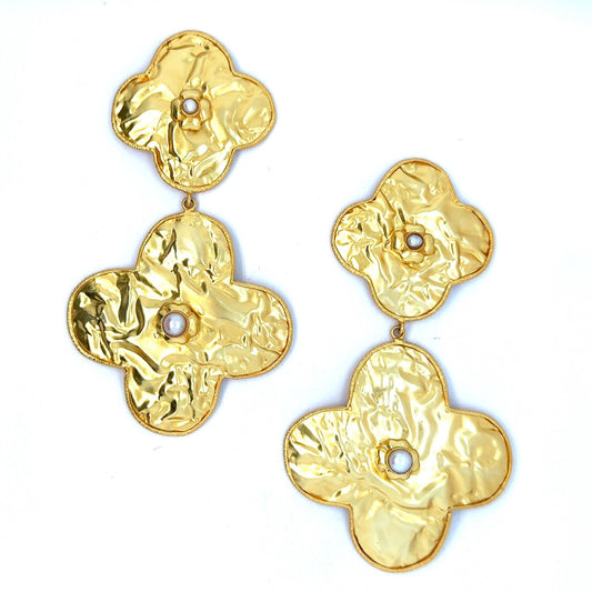 Nisa (Freshwater Pearl) Statement Earrings